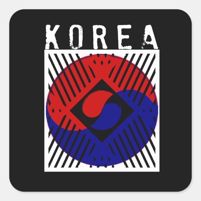 IV - Korea Square Sticker (Front)