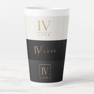 IV LUXE Logo Mug - Black and Gold Luxury