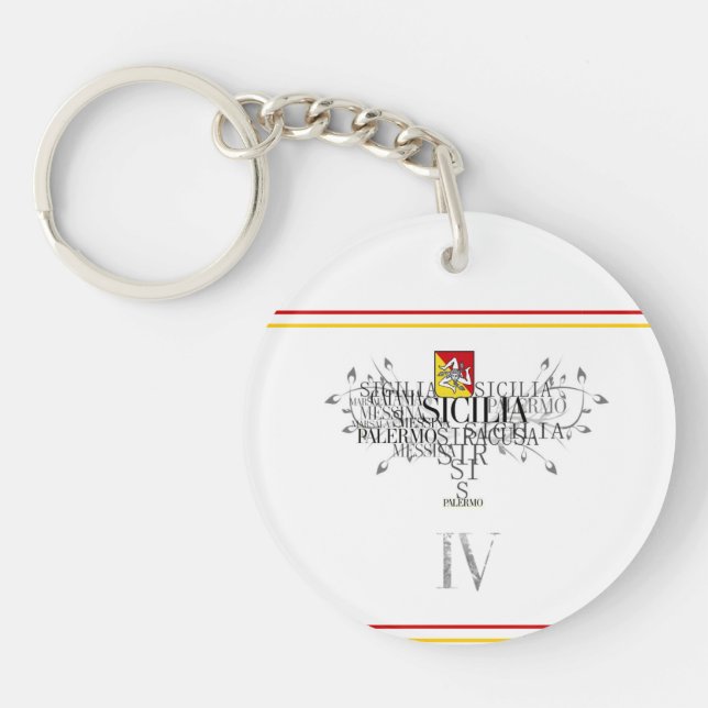 IV - SICILIA ( KEYCHAIN) KEY RING (Front)