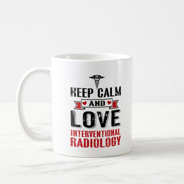 IV Tech Interventional Radiology Tech Love Coffee Mug (Left)