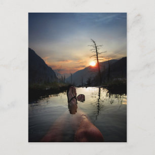 Iva Bell Hot Springs Sunset Ansel Adams Wilderness Postcard