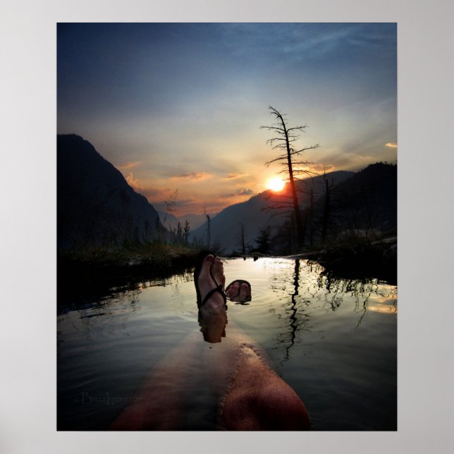 Iva Bell Hot Springs Sunset Ansel Adams Wilderness Poster (Front)