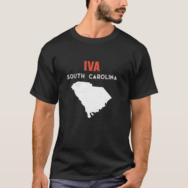 Iva South Carolina USA State America Travel  T-Shirt (Front)