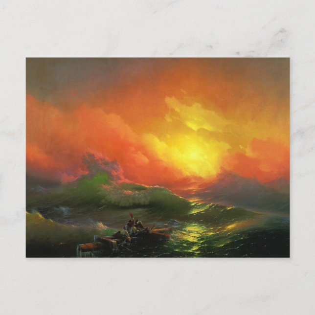 Ivan Aivazovsky - The ninth wave Postcard (Front)
