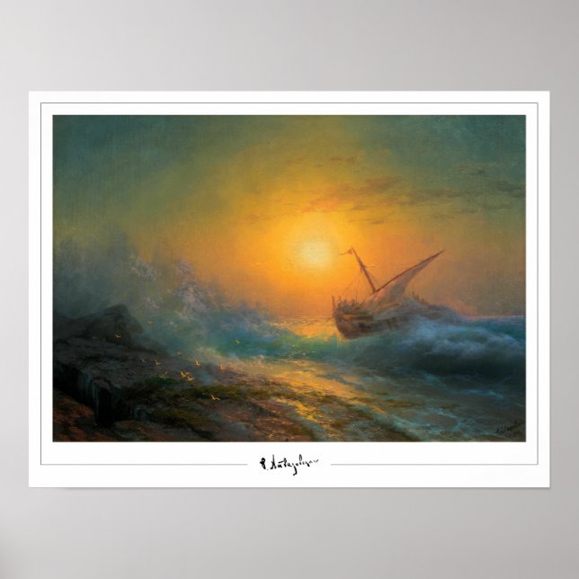 Ivan Aivazovsky Zedign Art Poster #363 (Front)