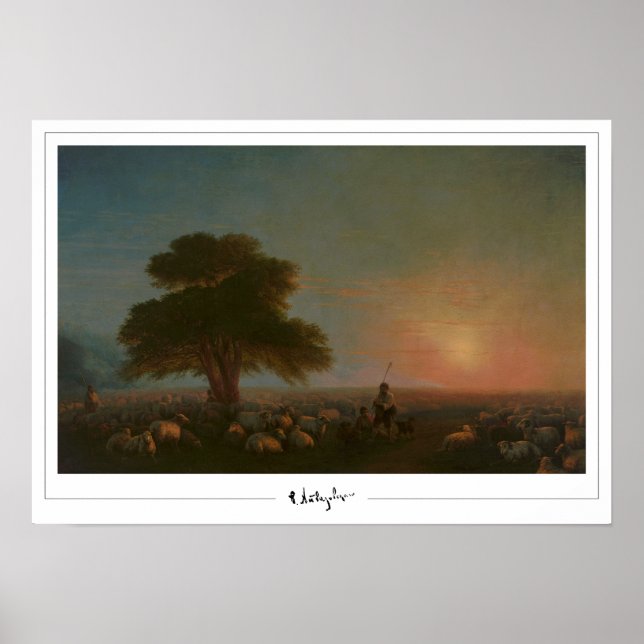 Ivan Aivazovsky Zedign Art Poster #370 (Front)