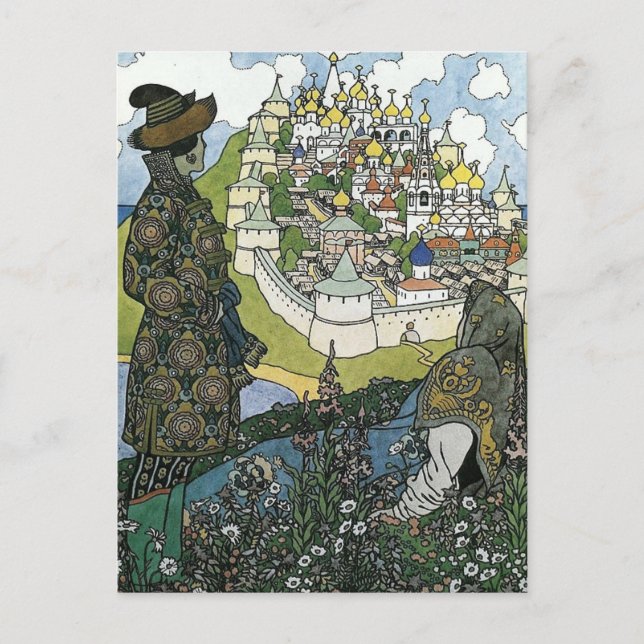 Ivan Bilbin - The Tale of Tsar Saltan Postcard (Front)