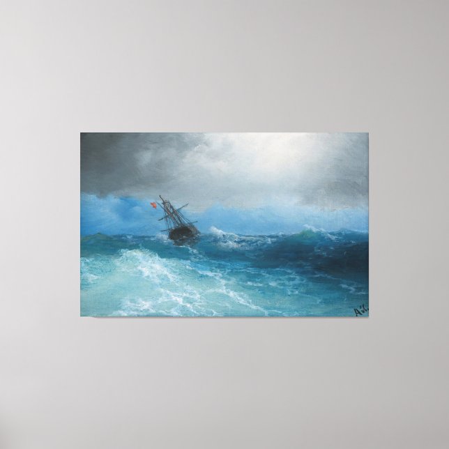 Ivan Konstantinovich Aivazovsky - Gathering Storm Canvas Print (Front)