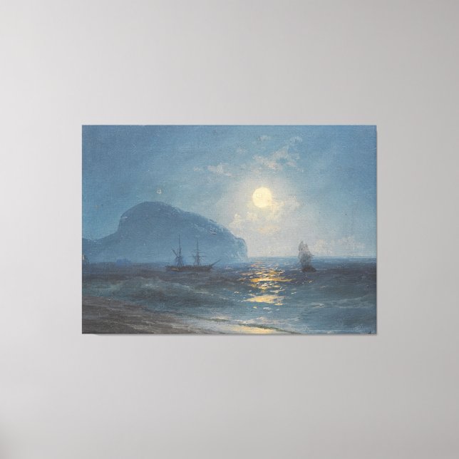 Ivan Konstantinovich Aivazovsky - Moonlight Canvas Print (Front)