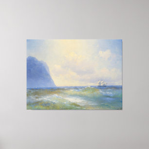 Ivan Konstantinovich Aivazovsky - Ship At Sea Canvas Print