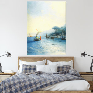Ivan Konstantinovich Aivazovsky - Shipping on the Canvas Print