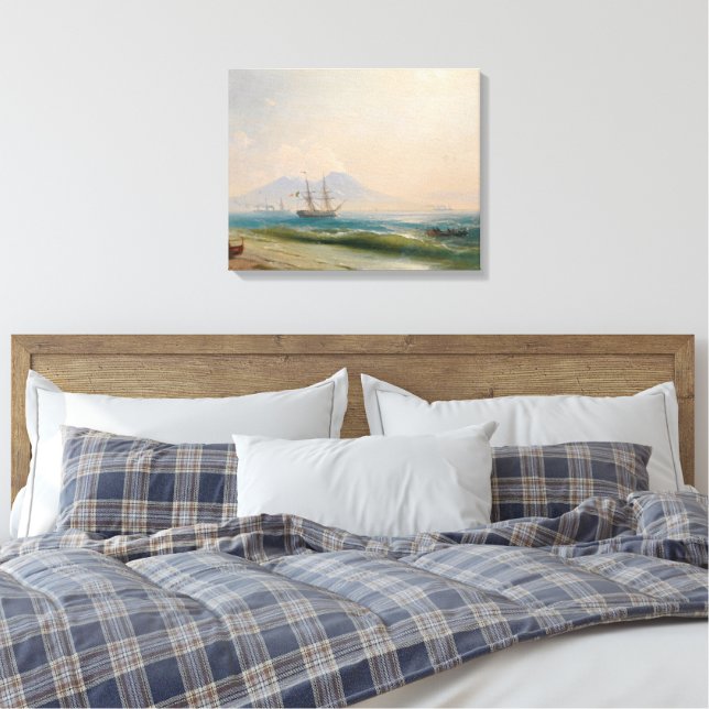 Ivan Konstantinovich Aivazovsky - View of Mount  Canvas Print (Insitu(Bedroom))