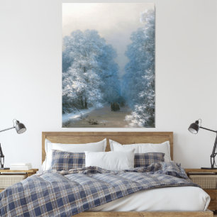 Ivan Konstantinovich Aivazovsky - Winter Landscape Canvas Print