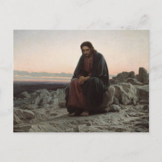 Ivan Kramskoy- Christ in the Wilderness Postcard