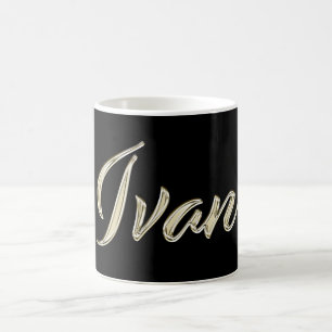 Ivan Name whitegold Tasse Teetasse Kaffeetasse Coffee Mug