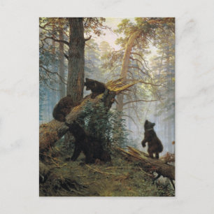 Ivan Shishkin Morning In A Pine Forest Postcard
