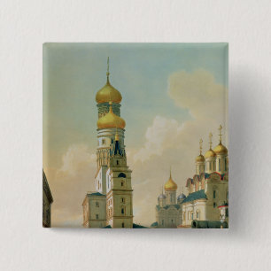 Ivan the Great Bell Tower in the Moscow 15 Cm Square Badge