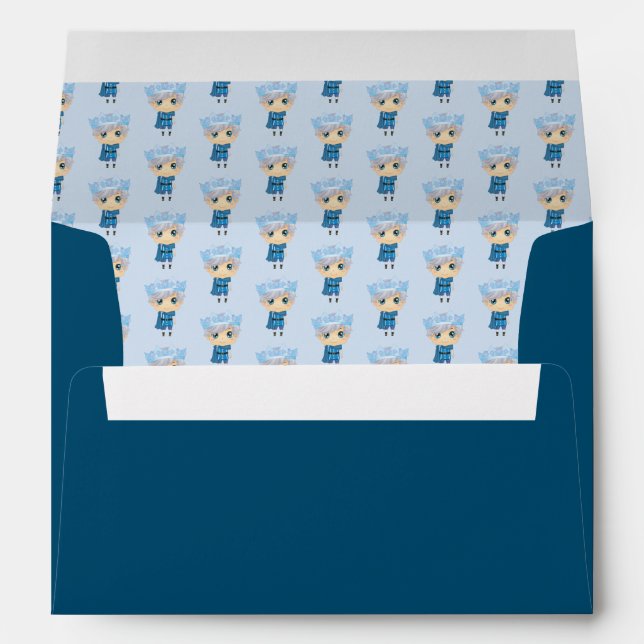 Ivan the ice prince white and blue envelope (Back (Bottom))
