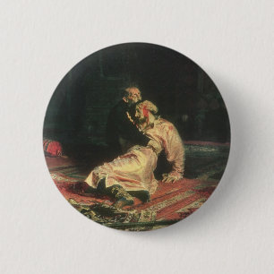Ivan The Terrible And His Son 6 Cm Round Badge