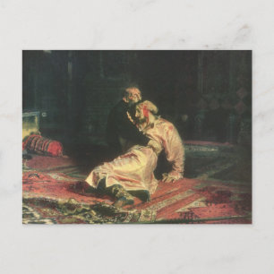 Ivan The Terrible And His Son Postcard