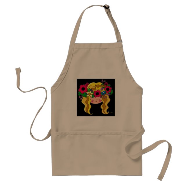 Ivana Kupala Girl Ukrainian Folk Art Standard Apron (Front)