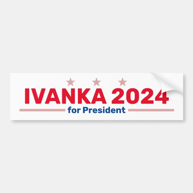 Ivanka 2024 bumper sticker (Front)