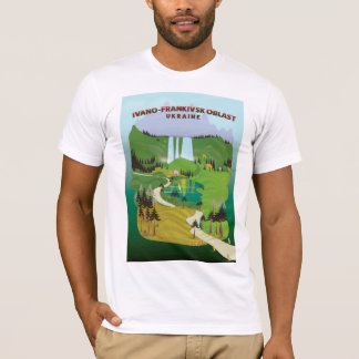 Ivano-Frankivsk Oblast Ukraine travel poster T-Shirt