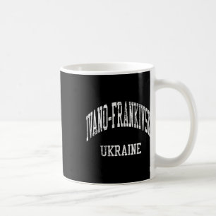 Ivano-frankivsk Ukraine Retro 70s College Sports S Coffee Mug