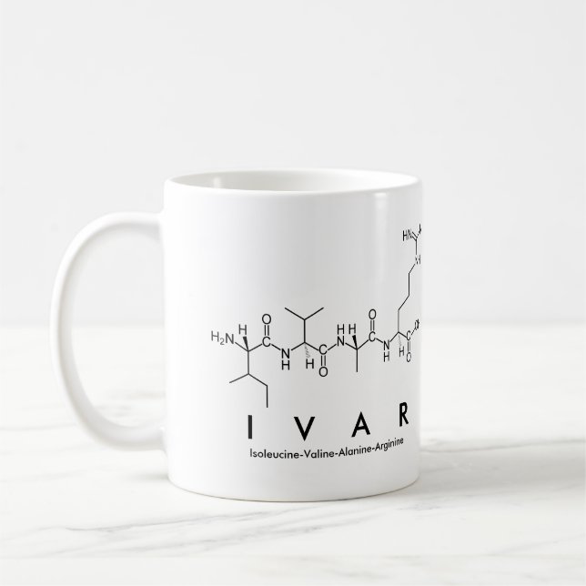 Ivar peptide name mug (Left)