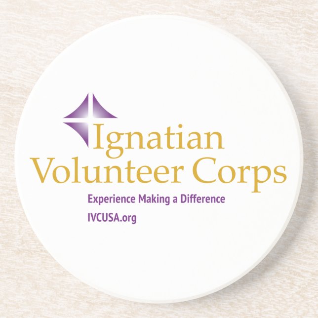 IVC Sandstone Coaster with cork backing (Front)