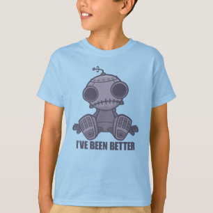 I've Been Better Sad Robot Cartoon T-Shirt