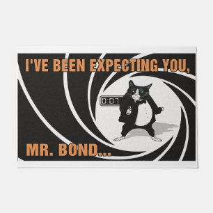 I've Been Expecting You, Mr Bond cat lover Doormat