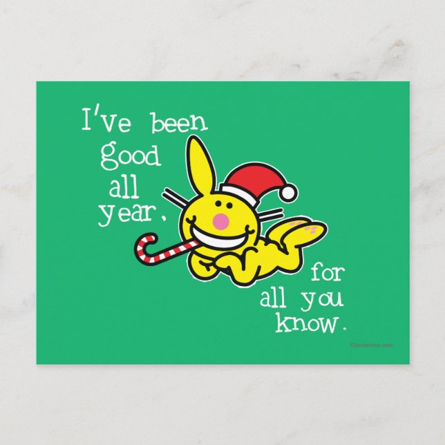 I've Been Good All Year Postcard (Front)