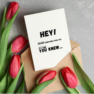 I've Been Keeping Something From You Puzzle Card