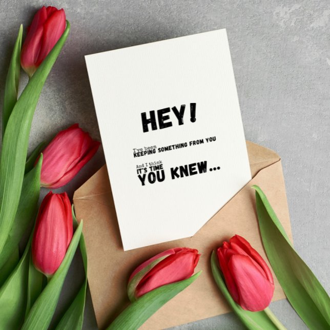 I've Been Keeping Something From You Puzzle  Card (Creator Uploaded)