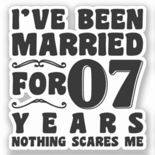 I've Been Married For 07 Years Wedding Anniversary