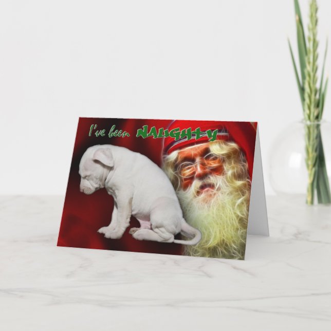 I've been Naughty ... Santa's Naughty & Nice List Holiday Card (Front)