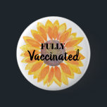 I've Been Vaccinated Button<br><div class="desc">I've Been Vaccinated Sunflower Button.
Simple,  stylish "I've Been Vaccinated" design featuring a sunflower on a white backgroud. The perfect symbol to show that you have been vaccinated for Covid-19. Be proud and show you are pro vaccine with this fun design!</div>