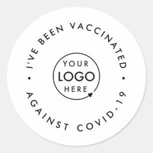 I've been Vaccinated Covid-19 Business Logo Staff Classic Round Sticker