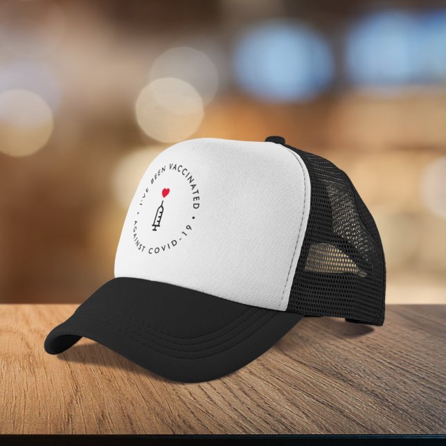 I've been Vaccinated | Covid-19 Heart Needle Trucker Hat (Creator Uploaded)