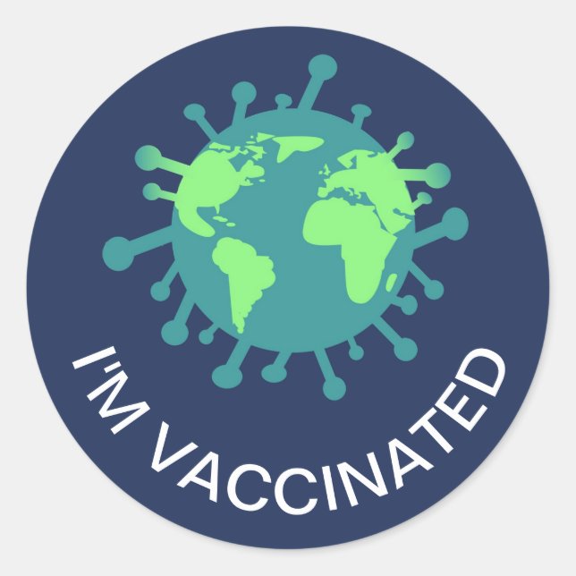 I've Been Vaccinated Covid Vaccine Classic Round Sticker (Front)
