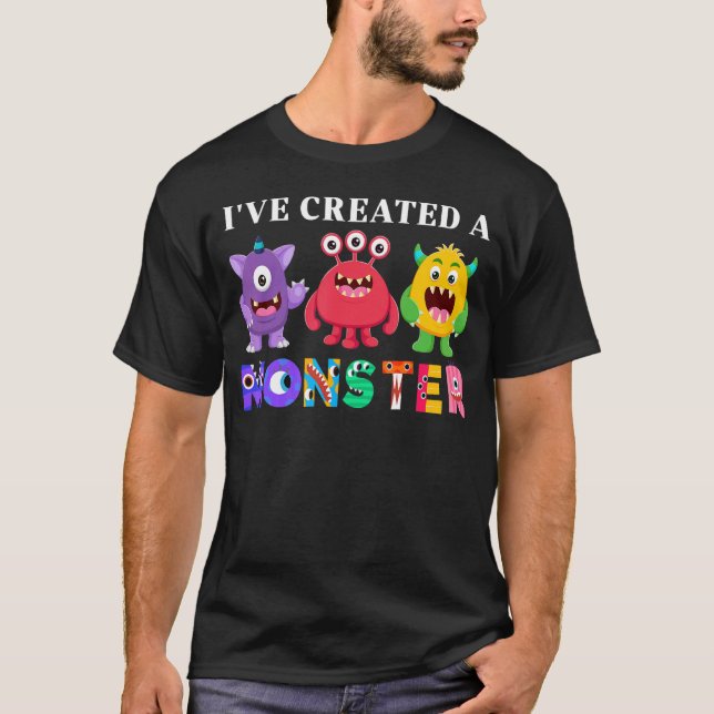 I've created a Little Monster Kids Birthday Party  T-Shirt (Front)