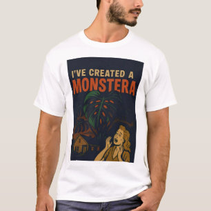 I've Created a Monstera Retro Horror Plant T-Shirt