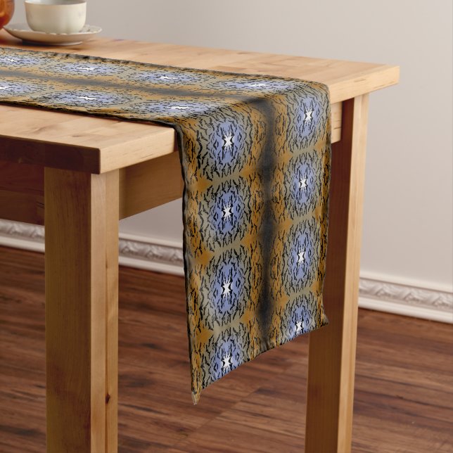 I've Gone Batty For Black Bats & Pretty Moonlight Short Table Runner (In Situ)