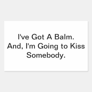 I've Got a Balm Hankamer Artjunkhaus Comic Art Rectangular Sticker