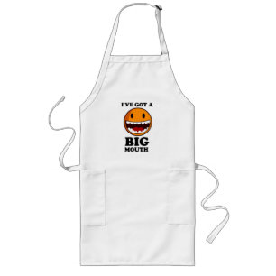 "I'VE GOT A BIG MOUTH FACE LONG APRON