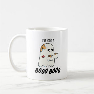 I've Got A Boo Boo Funny Halloween Ghost Pun Coffee Mug