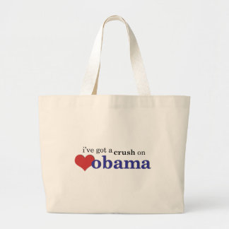 I've got a crush on Obama Large Tote Bag