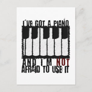I've Got a Piano Postcard