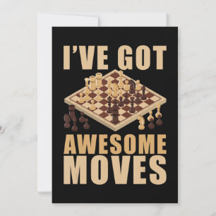 Ive Got Awesome Moves Chess T-Shirt Holiday Card